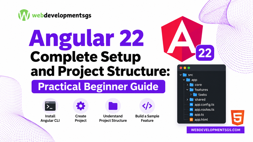 Angular 22 project structure folder tree